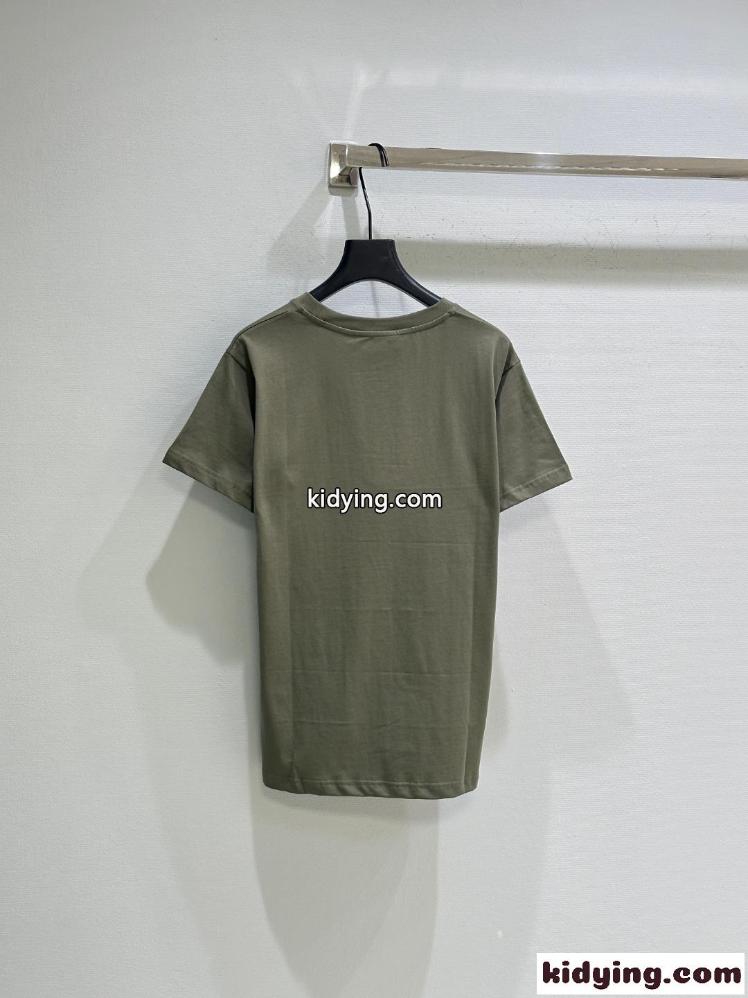 定番 カジュアル クルーネック グッチ Tシャツ コピー 半袖トップス グリーン-3