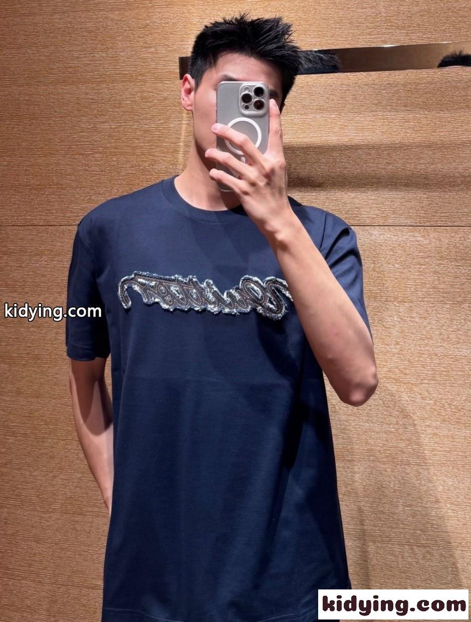 カジュアル デニムシグネチャーTシャツ ルイ・ヴィトン Tシャツ コピー-5