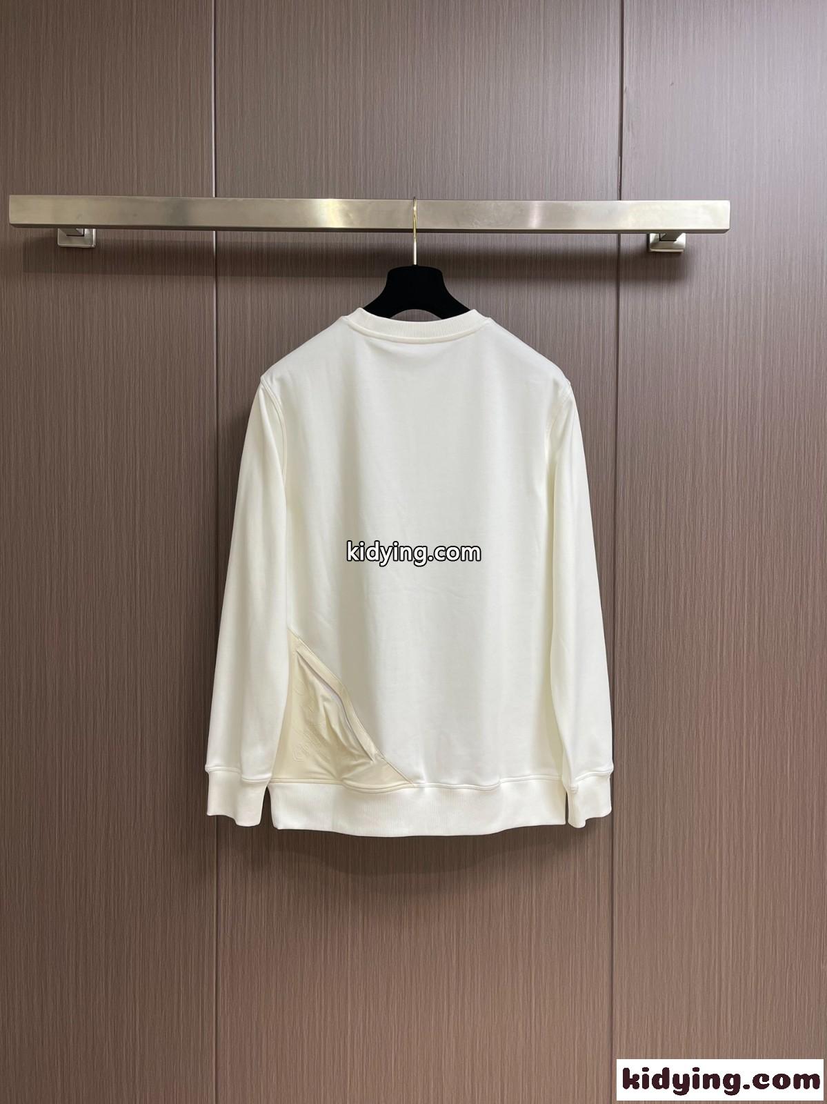 プラダ Tシャツ コピー クルーネック スウェットシャツ ホワイト-1