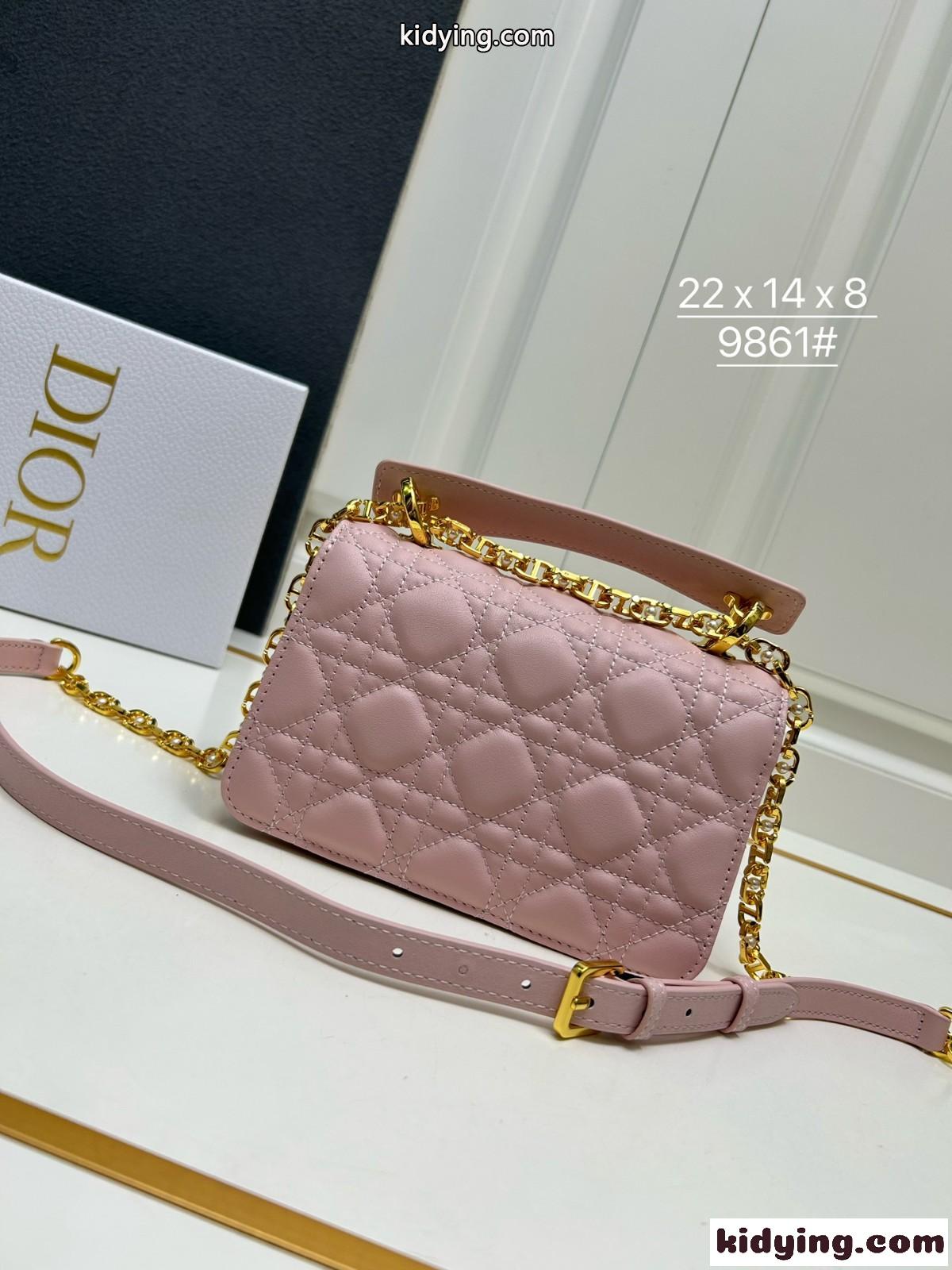 Dior Jolie トップハンドルバッグ スモール クリスチャン・ディオール バッグ コピー ピンク-2