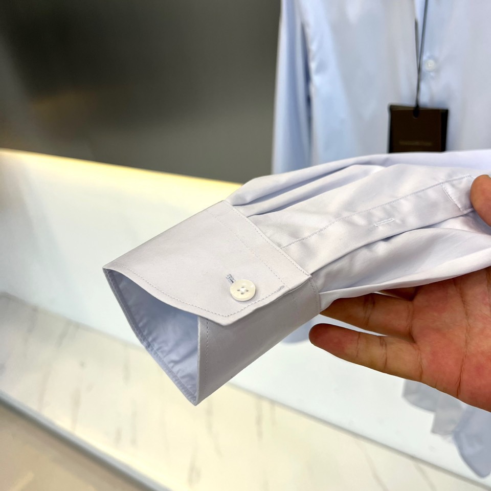 シンプル 上品 エルメネジルド・ゼニア シャツ コピー無地 合わせやすい-3