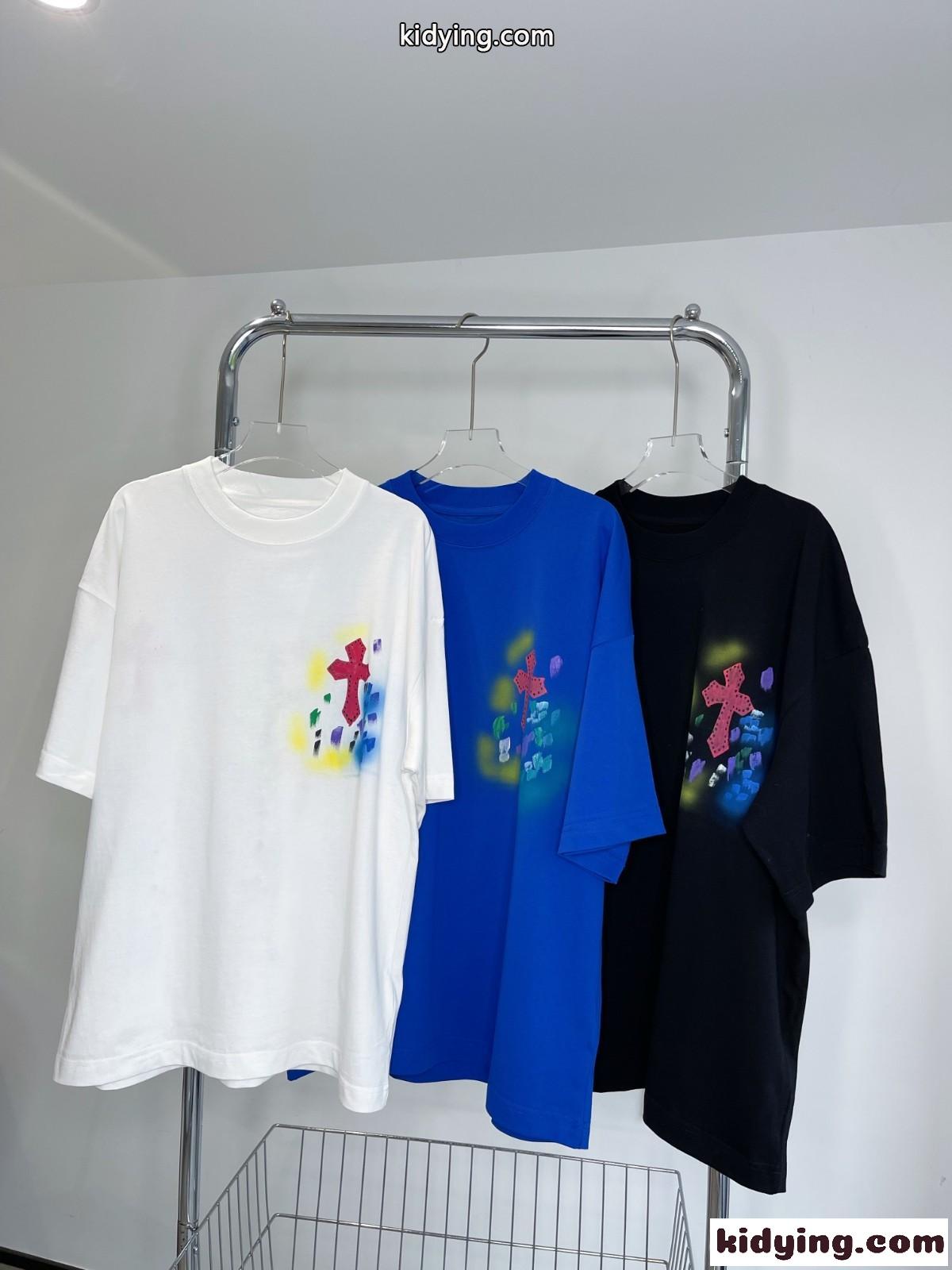 今季流行り ゆったり ユニセックス ストリート系 クロムハーツ tシャツ コピー ロゴ 3色あり カジュアル おしゃれ-0