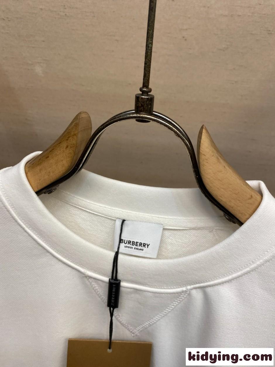 スタイリッシュ コットン スウェットシャツ バーバリー Tシャツ 偽物 ホワイト-2