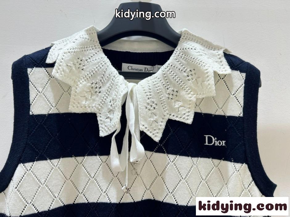 Dior Marinière セーターベスト クリスチャン・ディオール ニット コピー-2
