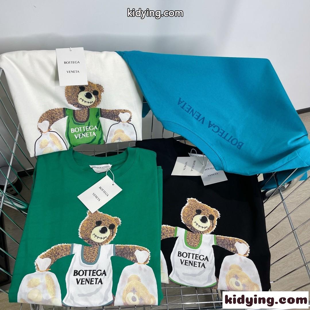 4色あり ゆったり プリント ボッテガヴェネタ 半袖tシャツ コピー カジュアル おしゃれ レディース トップス-1