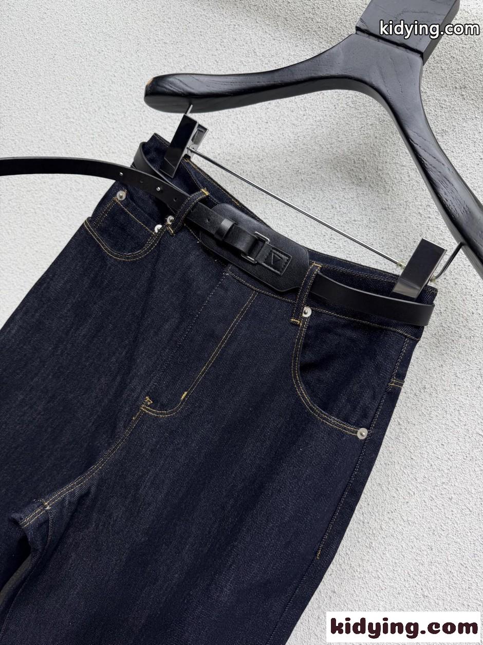 定番 合わせやすい ベルト付き デニムパンツ フェンディ ジーンズ コピー-1