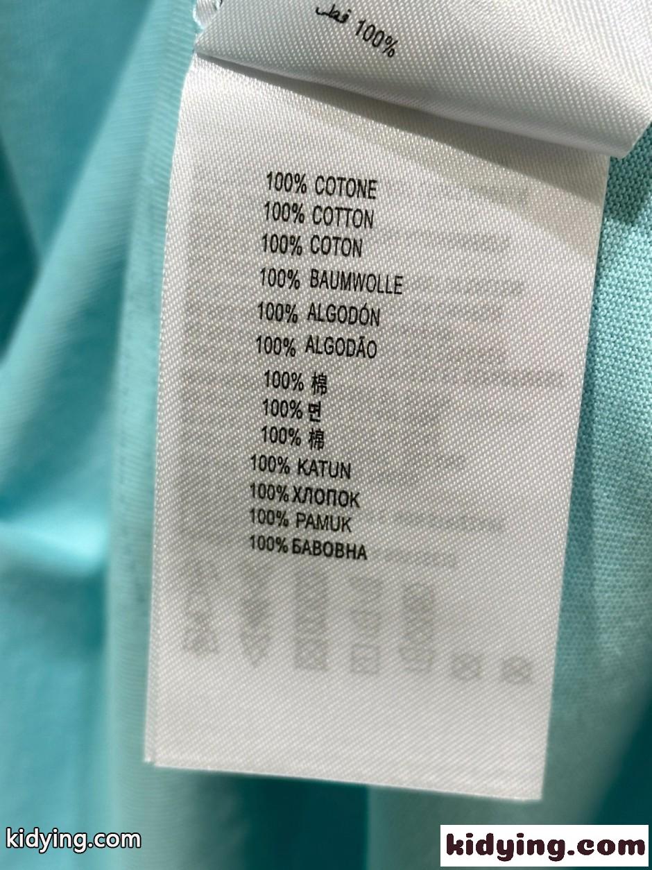バレンシアガ Tシャツ コピー シンプル コットン 半袖Tシャツ ブルー-4