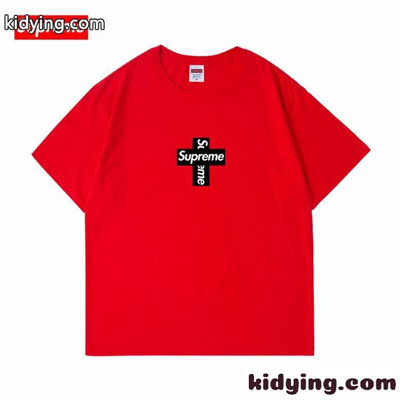 ユニセックス シュプリーム tシャツ コピー おしゃれ ベーシック ロゴ カジュアル ゆったり クルーネック 半袖 人気-5