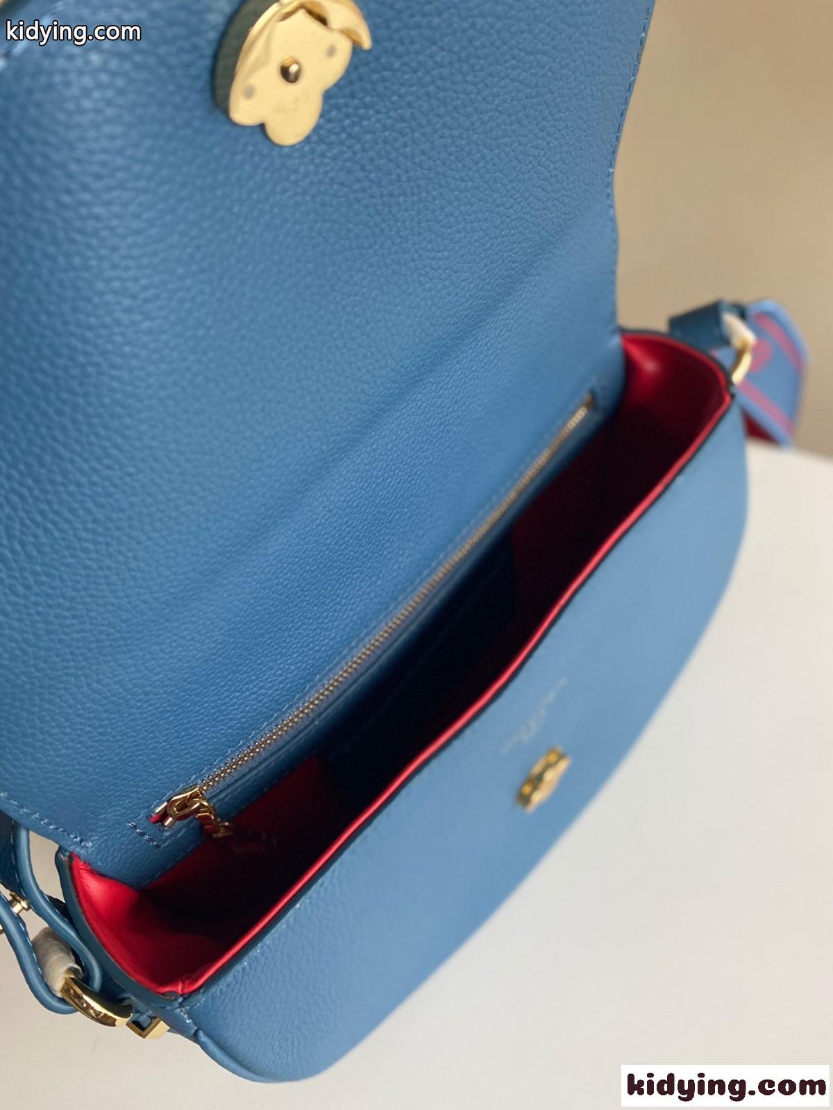 M58967 LV ポンヌフ・ソフト MM ルイ・ヴィトン バッグ コピー ショルダーバッグ ブルー-4