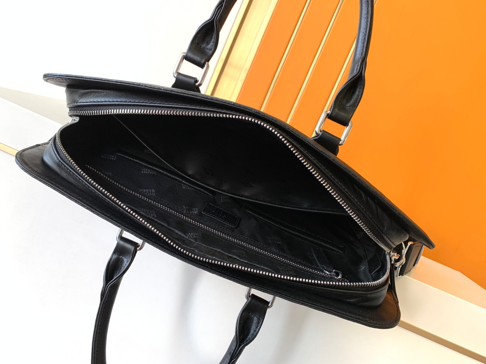 上品 高級感 ビジネスバック モンブラン バッグ メンズ コピー ブリーフケース-4