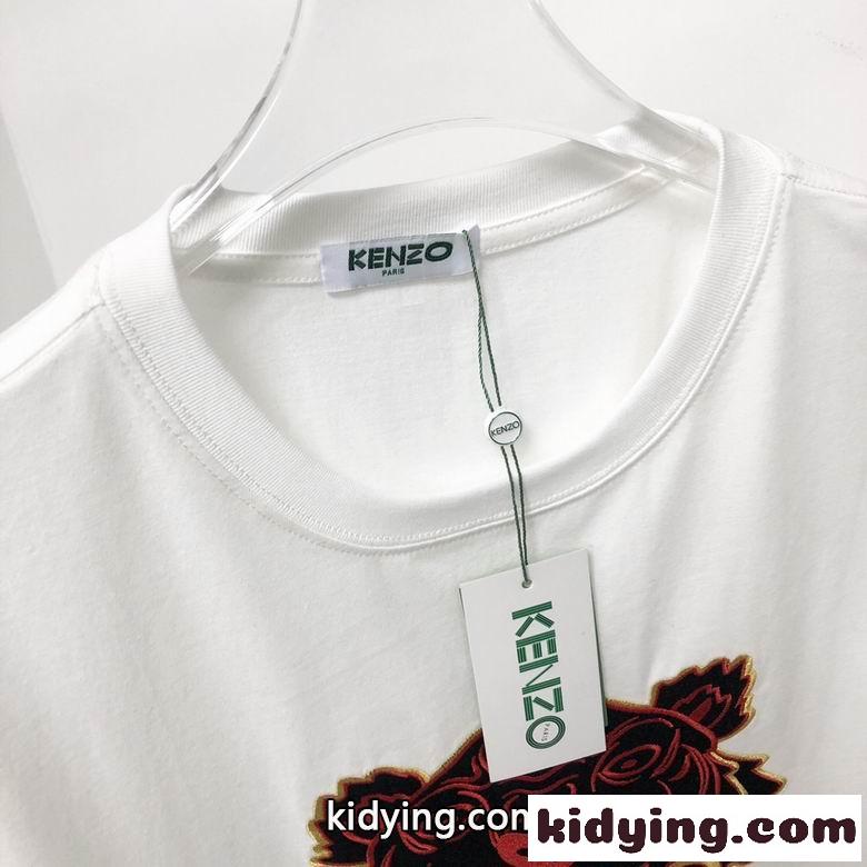 2022春夏新作 ケンゾー tシャツ コピー 半袖 合わせやすい ラウンドネック 刺繍-3