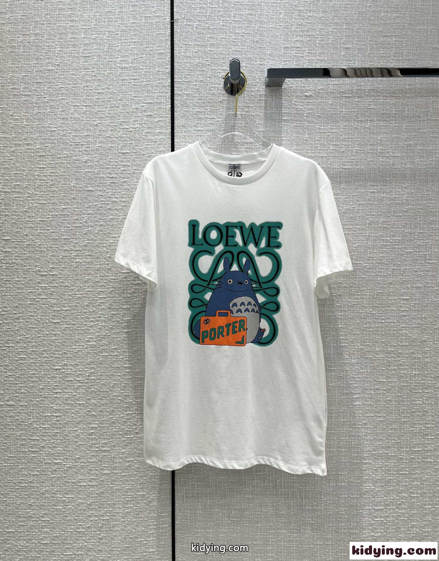 LOEWExTOTORO 可愛い プリント 人気 新作 ロエベ tシャツ コピー 半袖 春夏 トップス-2