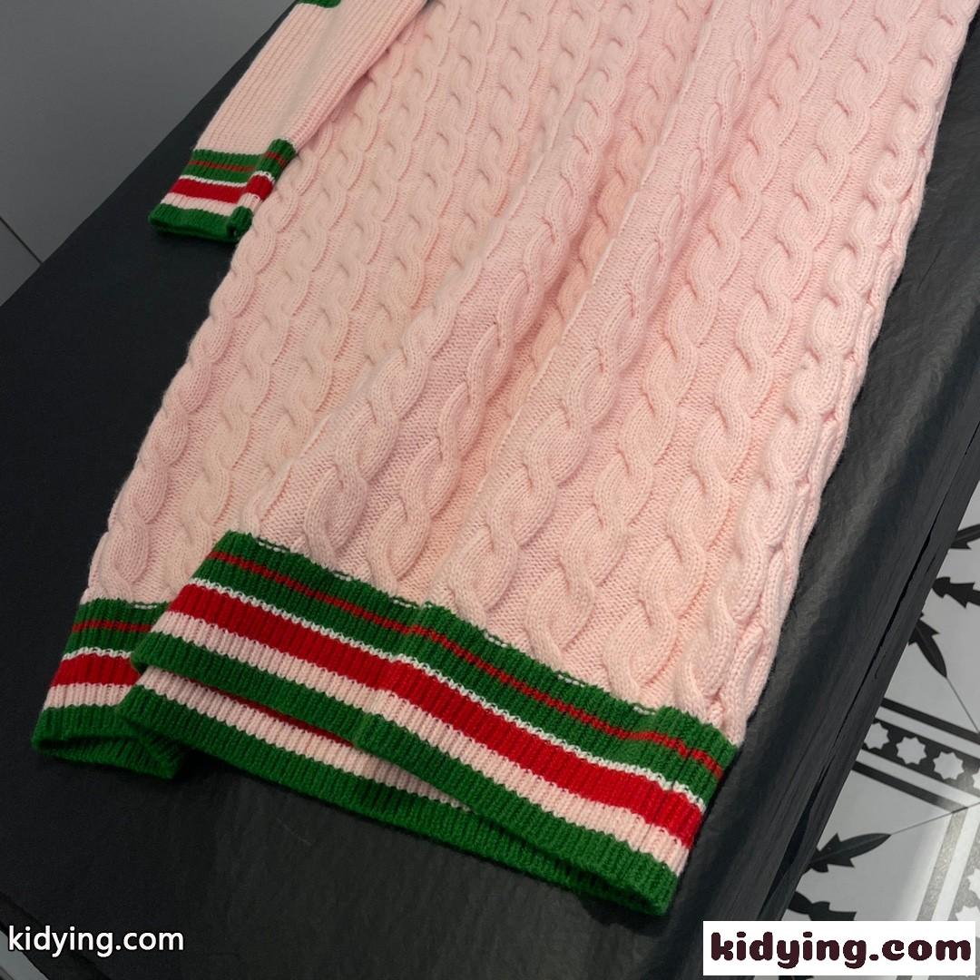 adidas x Gucci ウール ニット ドレス グッチ ワンピース コピー 長袖 クルーネック-3