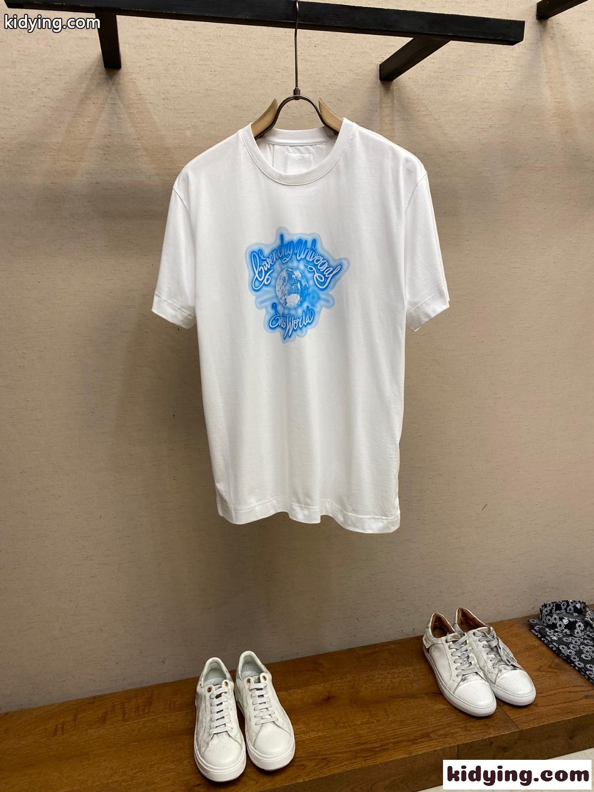 人気 ベーシック クルーネック プリント ジバンシィ Tシャツ コピー 半袖 トップス-1