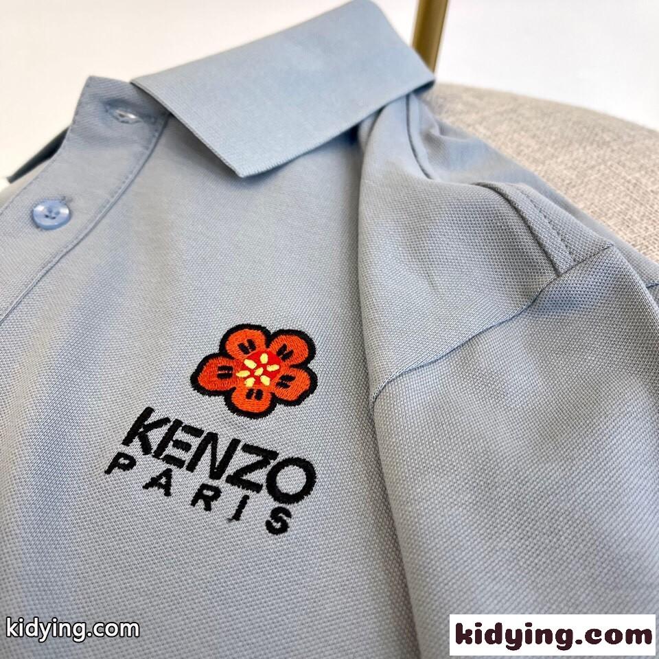 洗練された 上品 ケンゾー Tシャツ コピー メンズ 半袖 コットンピケ ポロシャツ ファッション-4