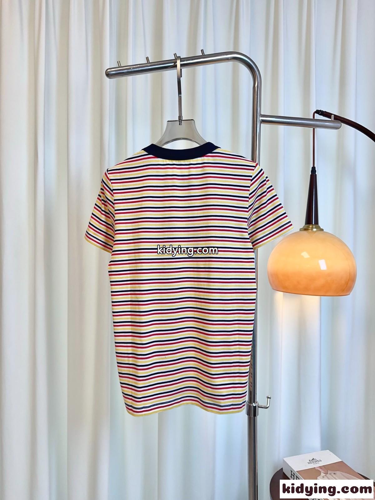 カジュアル スタイリッシュ 半袖Tシャツ プラダ Tシャツ 偽物 コットン ピンク-0