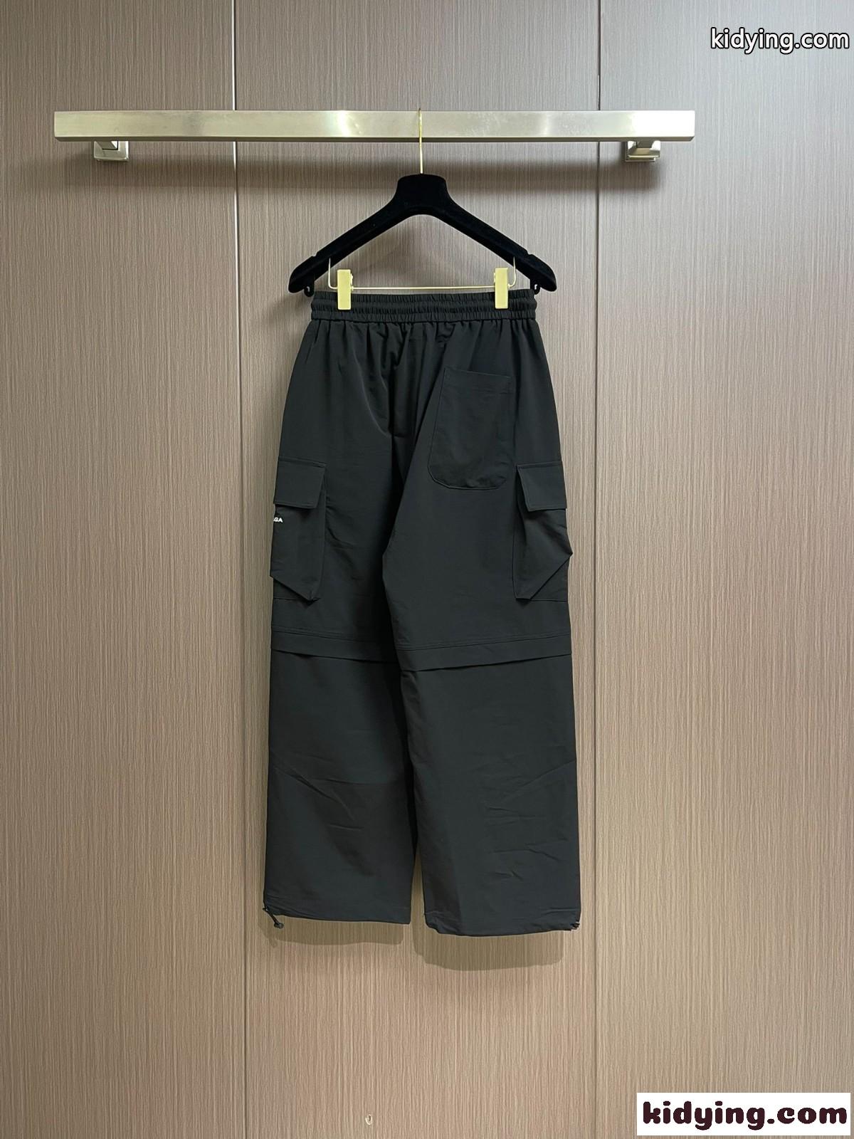 カジュアル 合わせやすい カーゴパンツ バレンシアガ パンツ コピー ゆったり ブラック-1