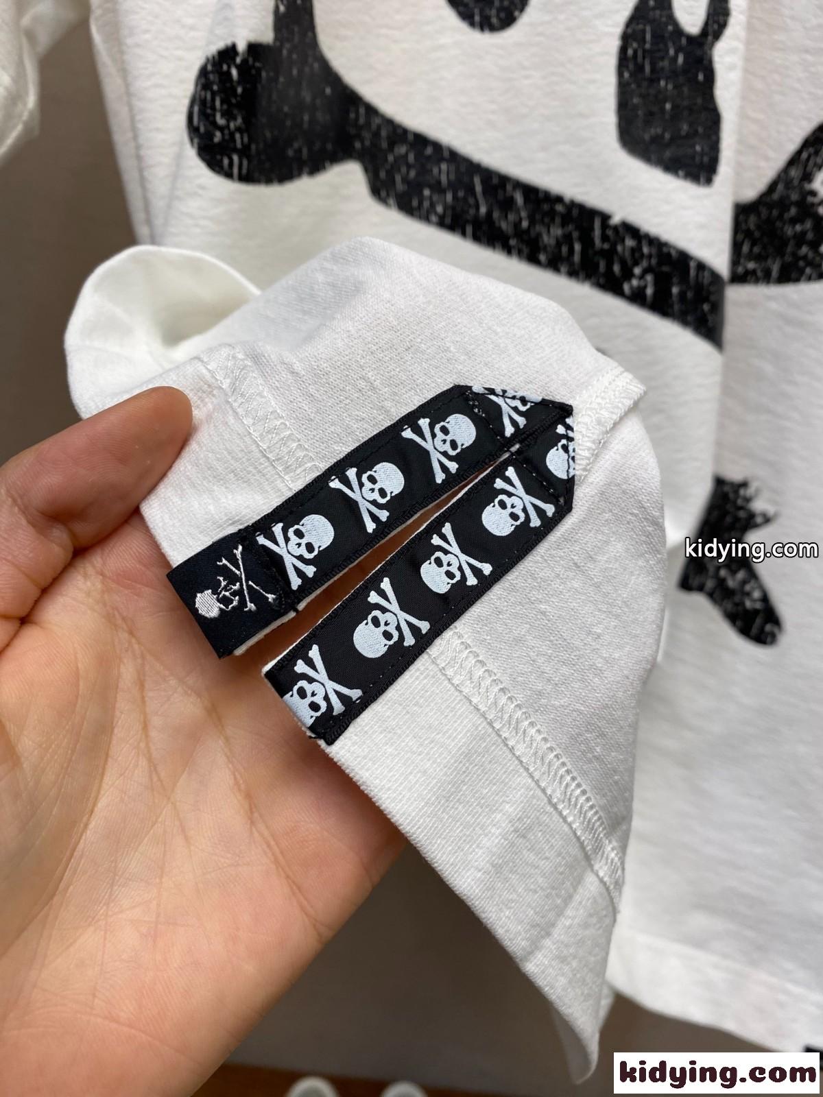 ユニセックス オーバーサイズ 半袖Tシャツ マスターマインド・ジャパン Tシャツ コピー ホワイト-3