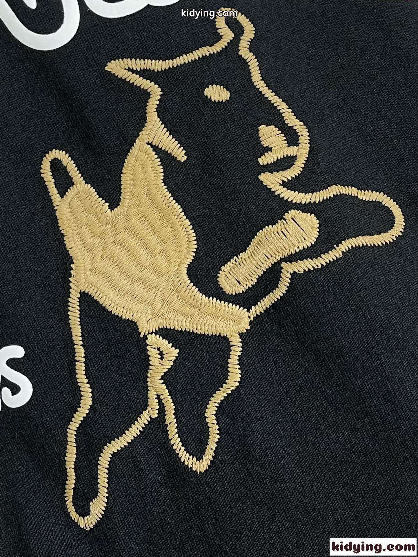 エンブロイダードコットンTシャツ ルイ・ヴィトン Tシャツ 偽物 クルーネック-4