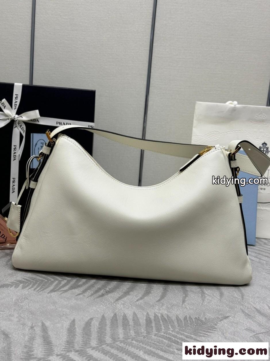 エレガント 上品 エメ ショルダーバッグ プラダ バッグ スーパーコピー 1BC228 ホワイト-2
