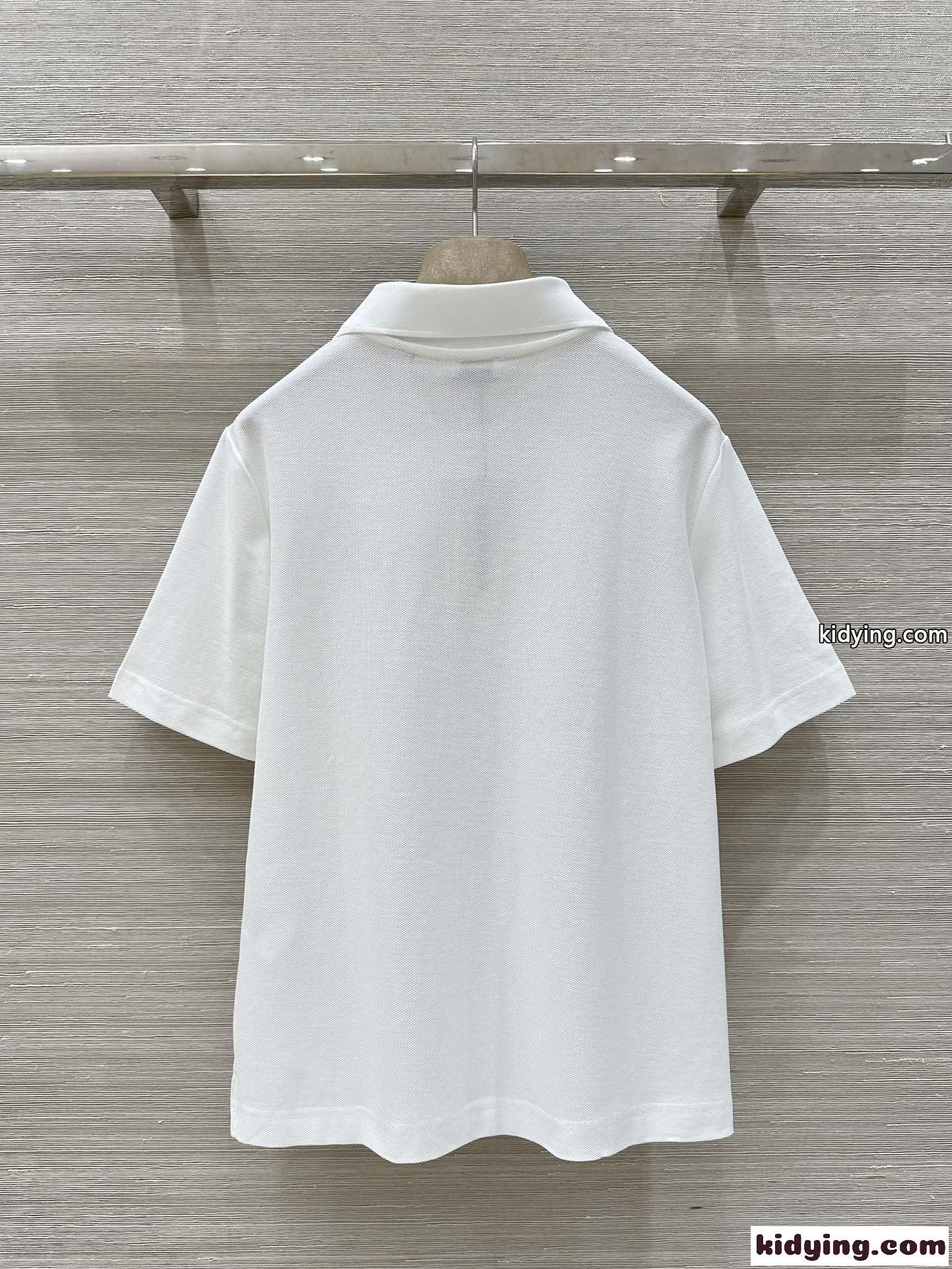 洗練された コットン ポロシャツ バーバリー Tシャツ コピー 半袖 ホワイト-4