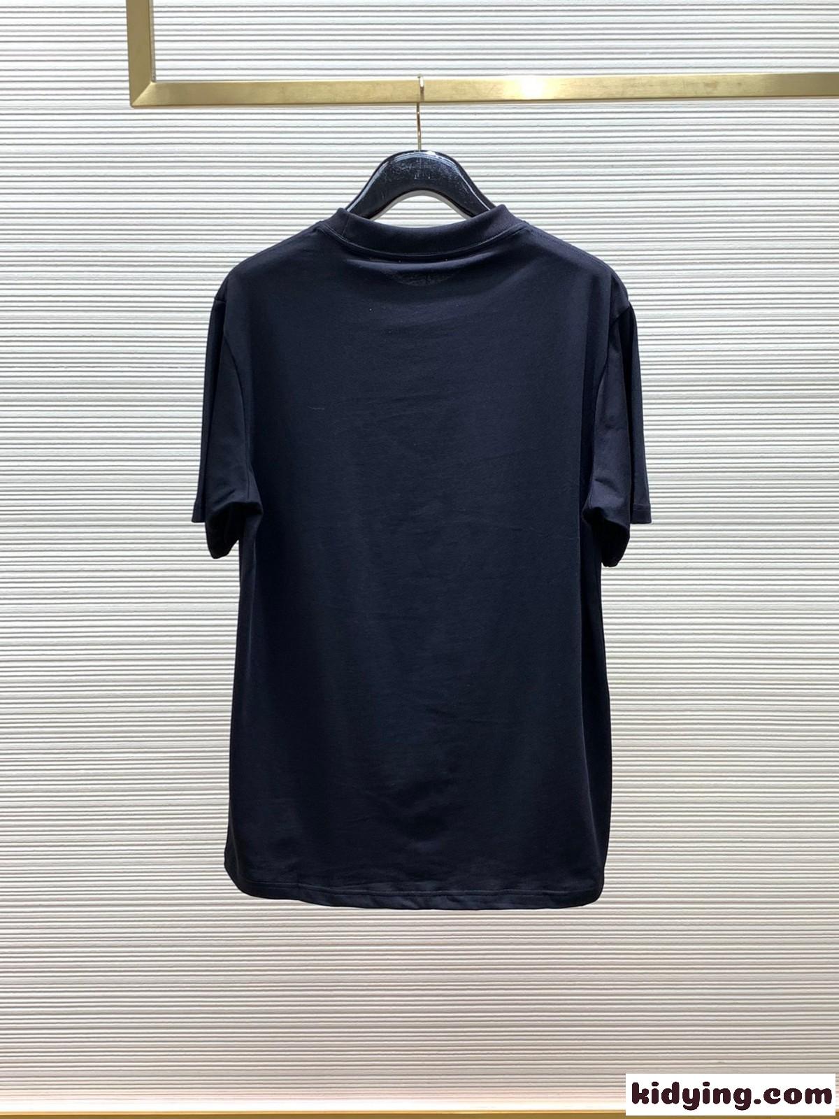 カジュアル ロゴ クルーネック 半袖Tシャツ モンクレール Tシャツ コピー-3