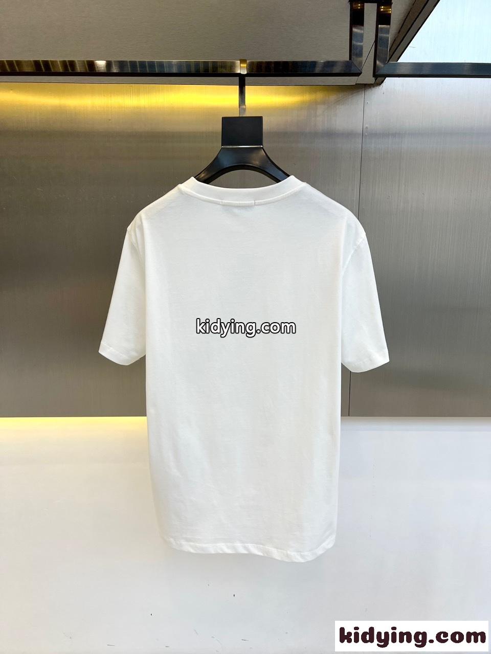 シンプル ロゴ入り コットン 半袖Tシャツ プラダ Tシャツ コピー ホワイト-3