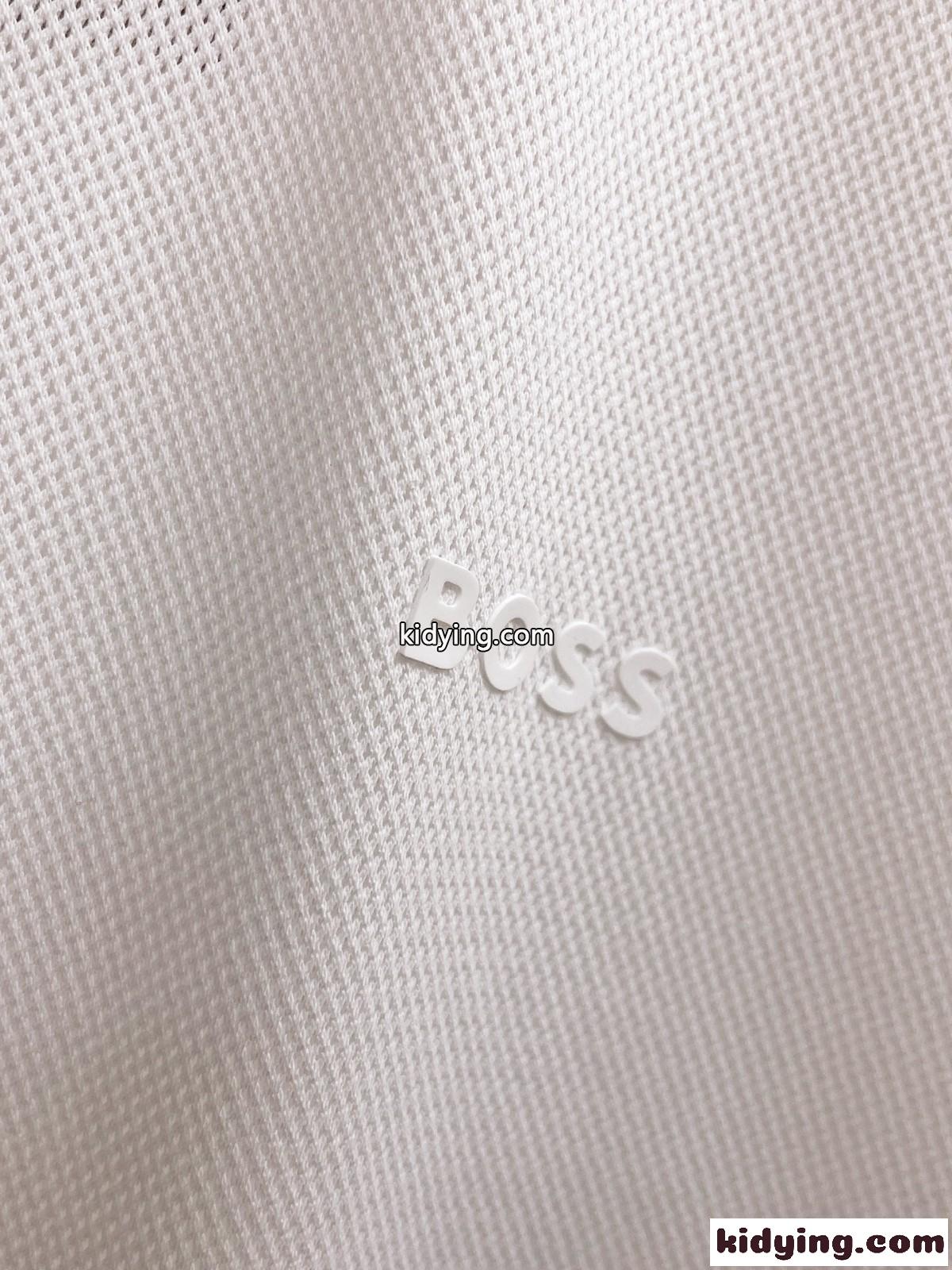 ヒューゴ・ボス Tシャツ コピー クラシック ビジネス 半袖 ポロシャツ ホワイト-2