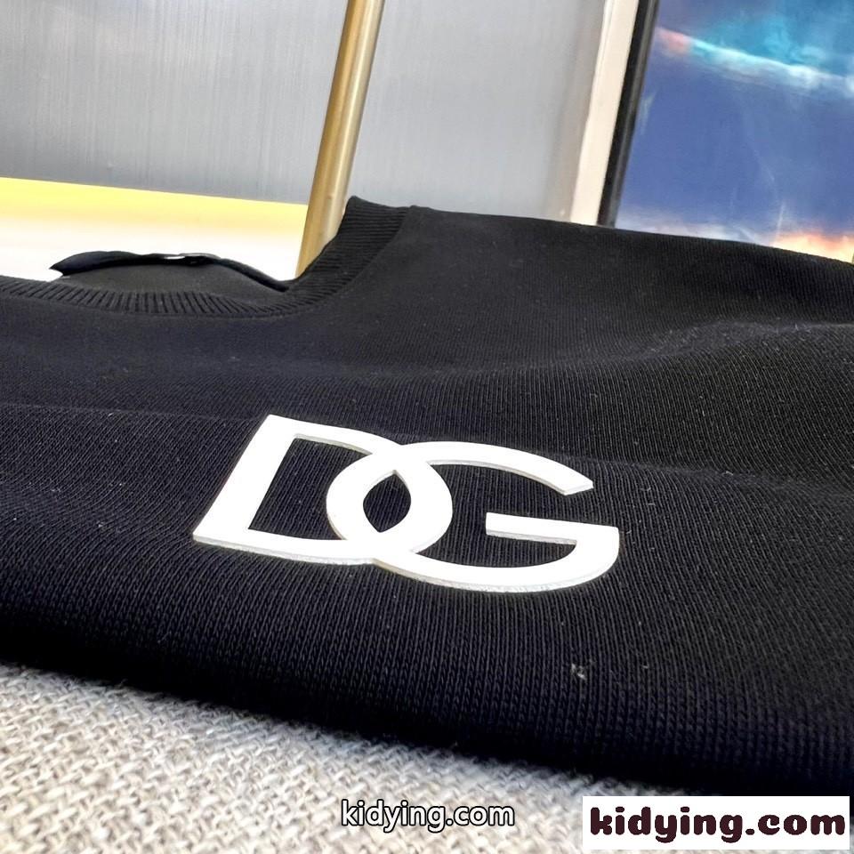 ドルチェ&ガッバーナ Tシャツ コピ シンプル DGロゴ クルーネック スウェットシャツ-3