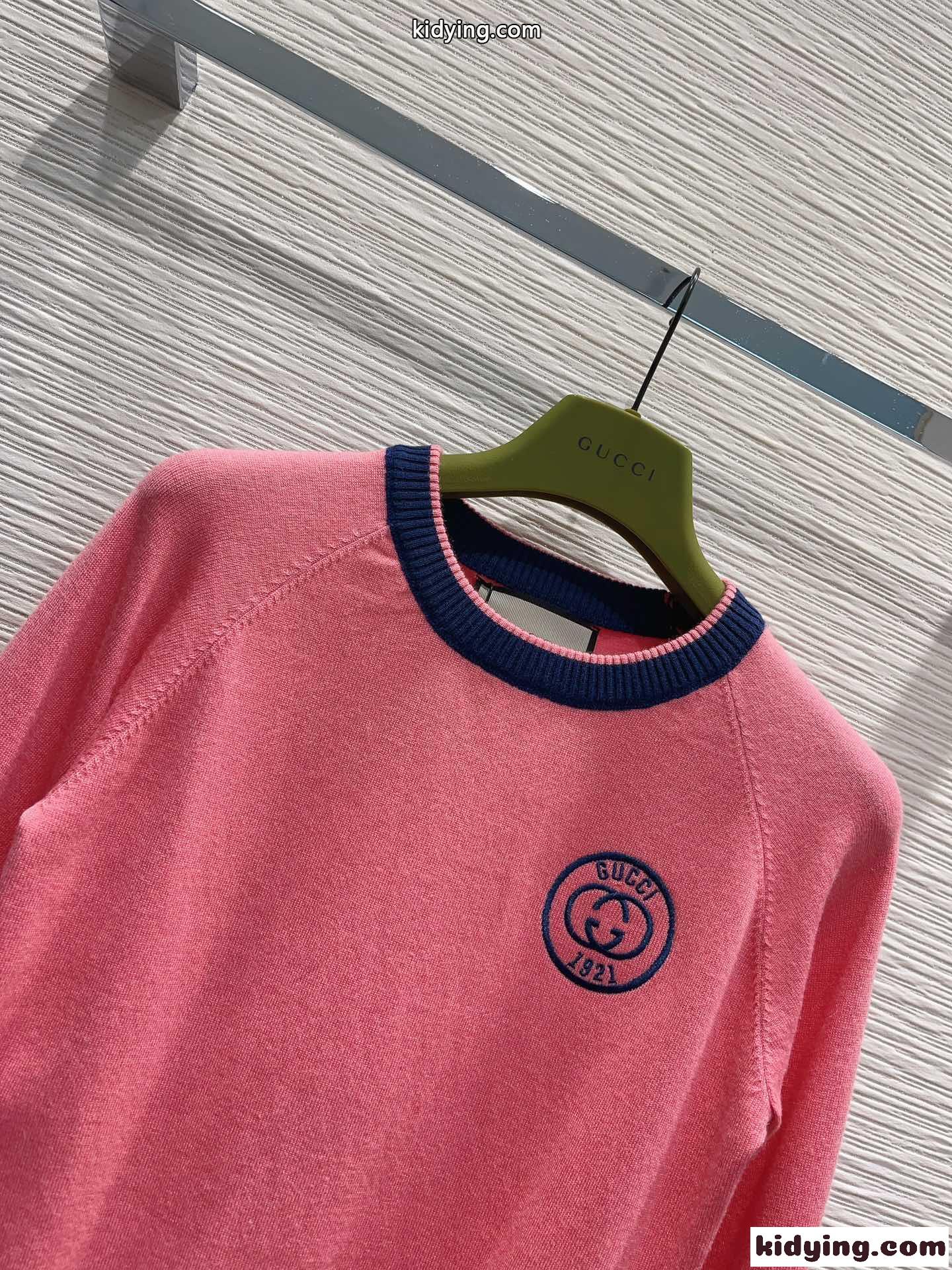 23AW クラシック おしゃれ クラシック グッチ セーター コピー ウール ピンク-2