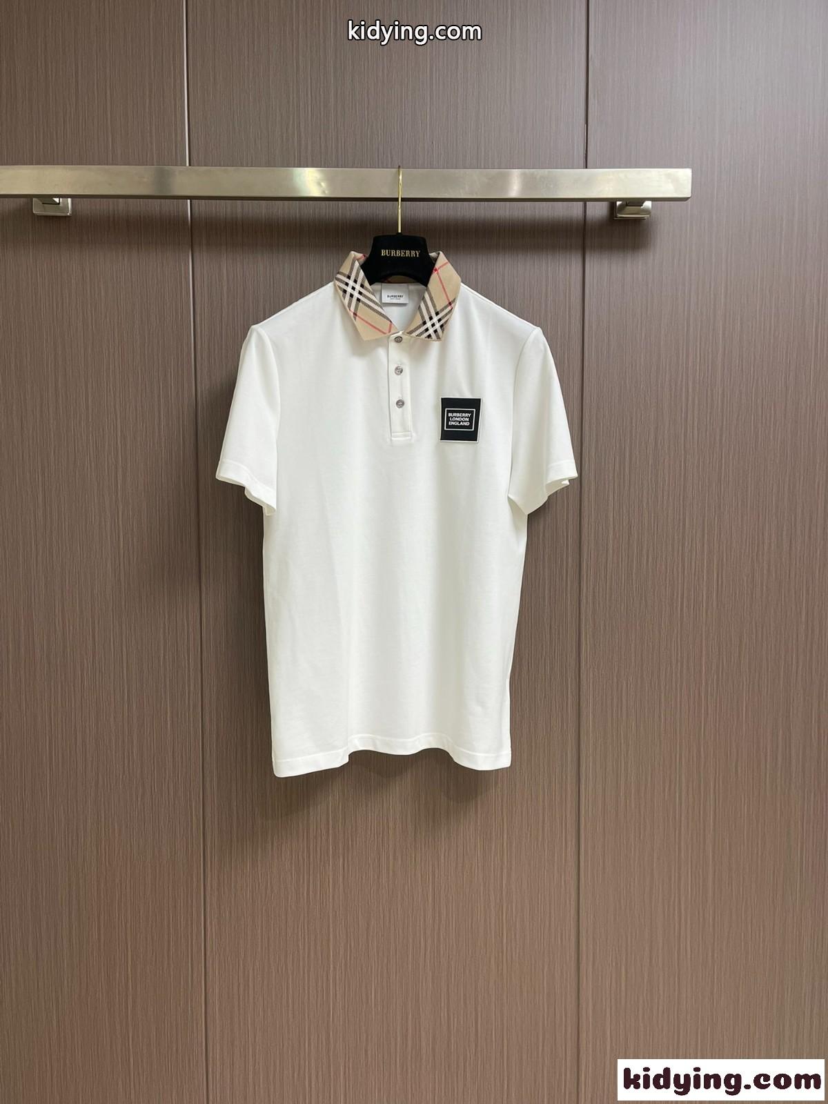カジュアル おしゃれ コットンピケ ポロシャツ バーバリー Tシャツ コピー 半袖-2