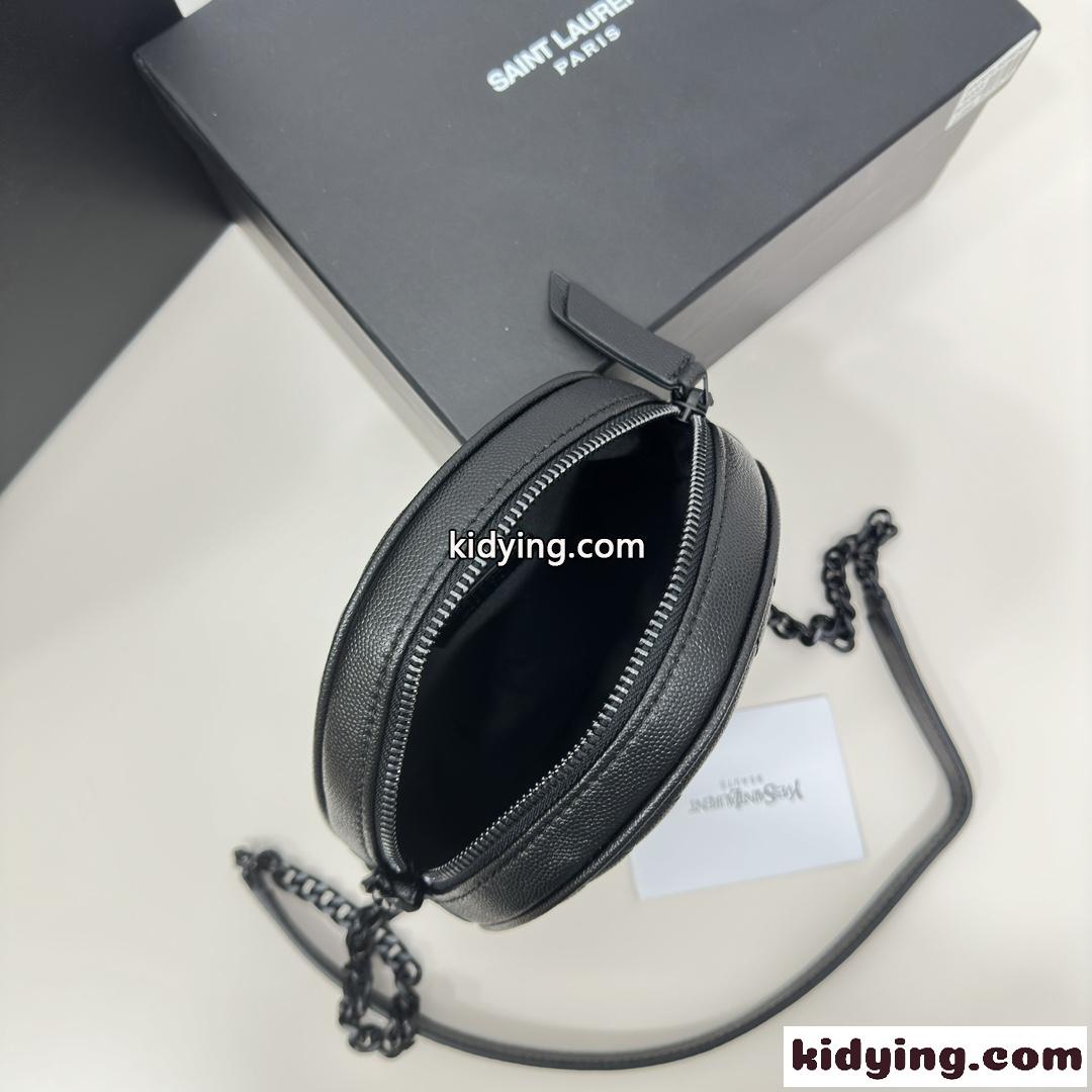 可愛い イヴ・サンローラン バッグ コピー YSL ヴィニル ラウンド ショルダーバッグ-4