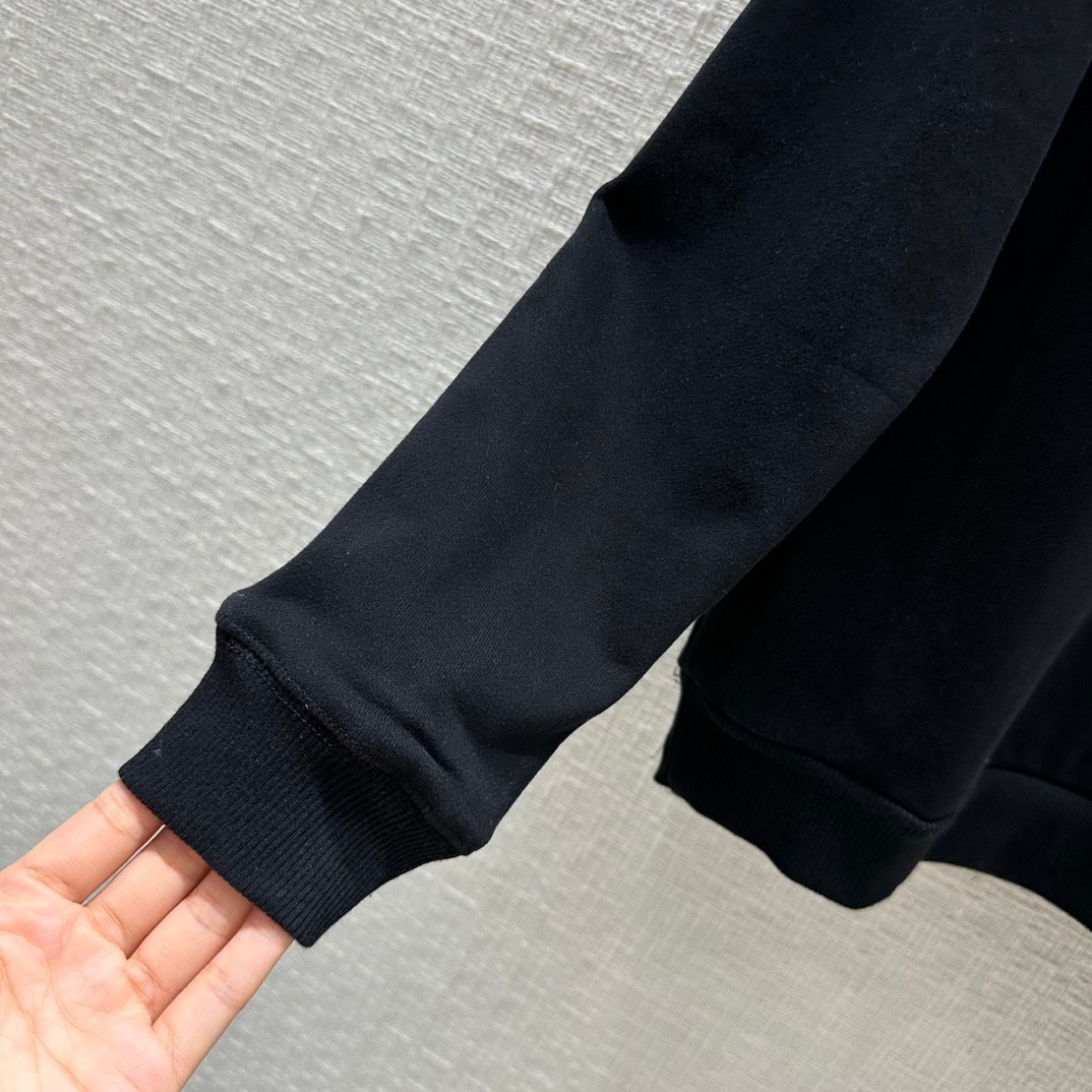 ロゴプリント クルーネック コットント レーナー セリーヌ Tシャツ コピー ブラック-0