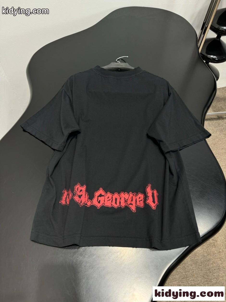 バレンシアガ Tシャツ コピー プリント 半袖Tシャツ ユニセックス-3