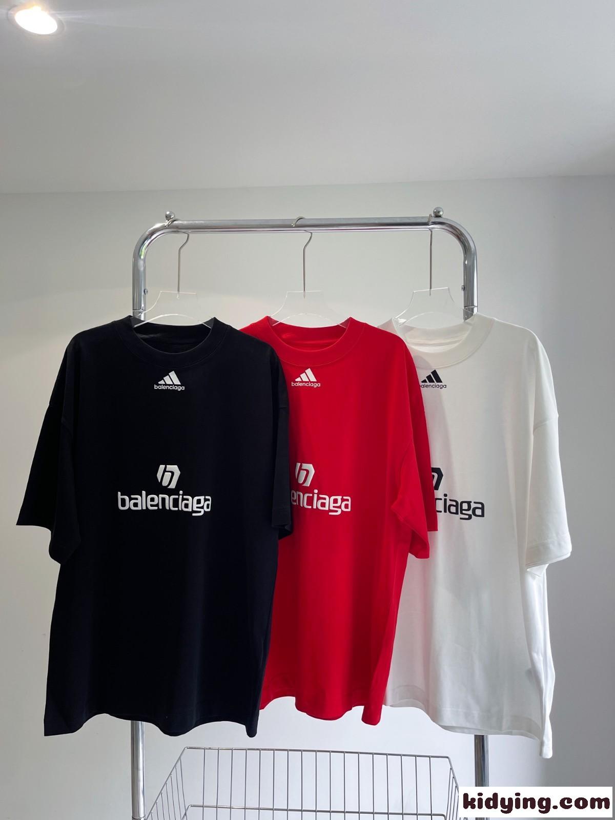 BALENCIAGA×ADIDAS コラボ カジュアル 3色あり ゆったり バレンシアガ 半袖tシャツ コピー-0