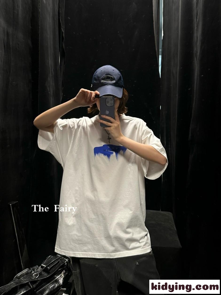 定番 人気 オーバーサイズ 半袖Tシャツ バレンシアガ Tシャツ コピー ホワイト-4