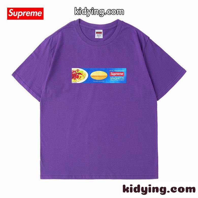 レディース メンズ 定番 人気 半袖 トップス ロゴ クルーネック シュプリーム tシャツ コピー ゆったり おしゃれ-5