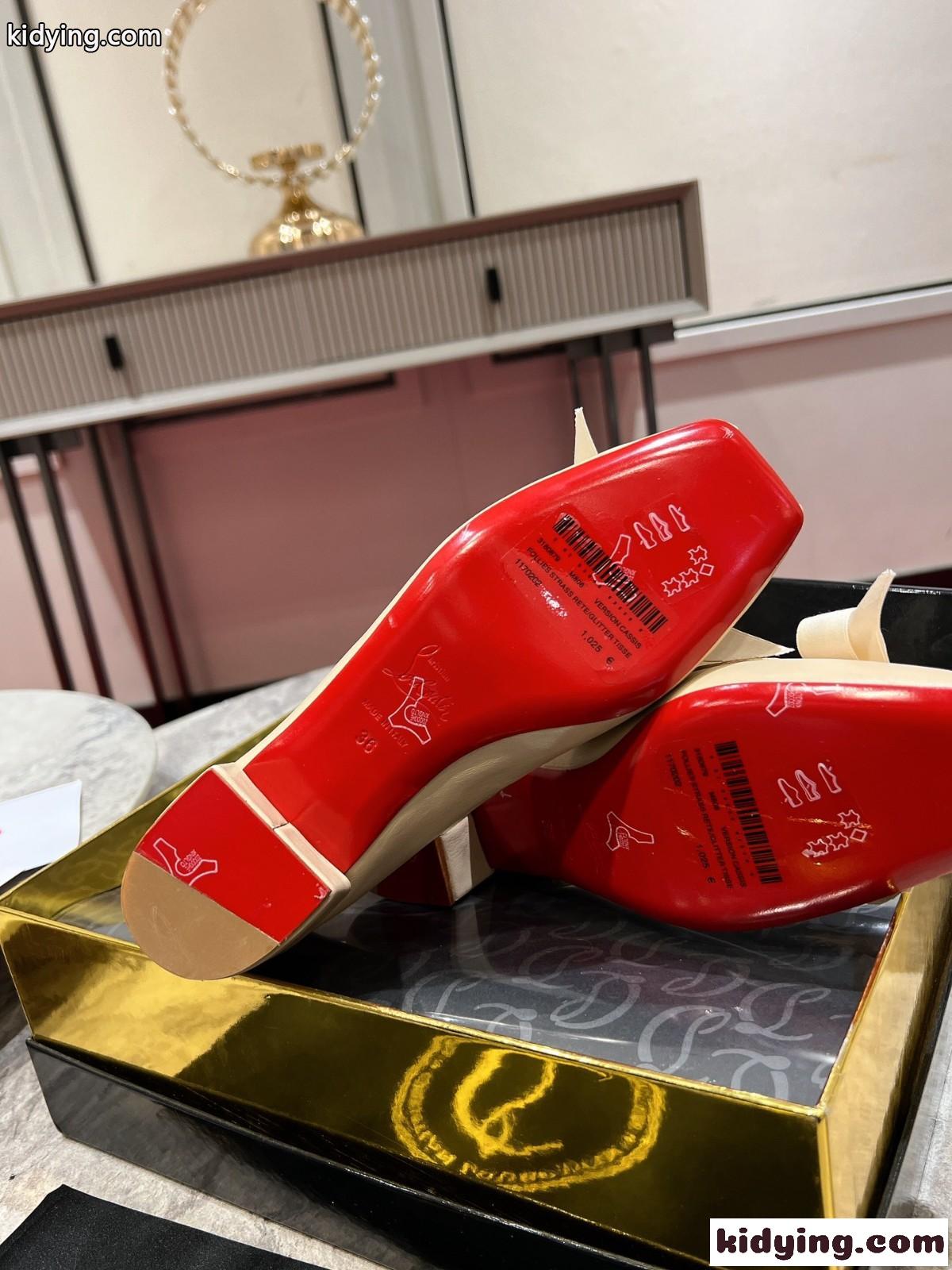 Mamaflirt 30 mm バレリーナパンプス クリスチャン・ルブタン パンプス コピー ベージュ-4