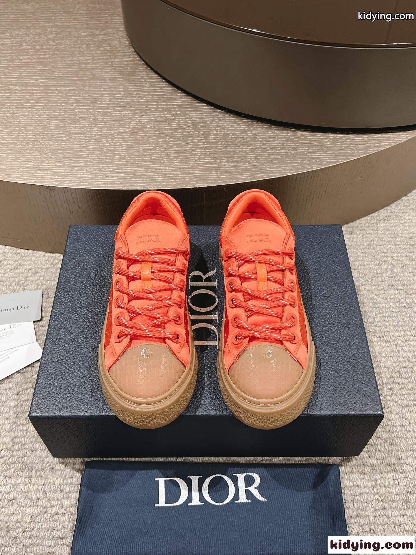 限定 DIOR AND STONE ISLAND B33 スニーカー クリスチャン・ディオール スニーカー スーパーコピー オレンジ-2