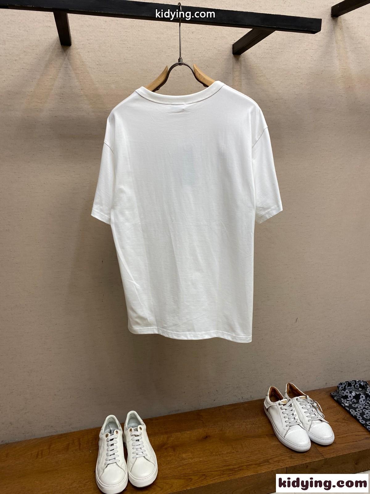 人気 おしゃれ ロゴ入り クリスチャン・ディオール Tシャツ コピー 半袖Tシャツ ホワイト-0