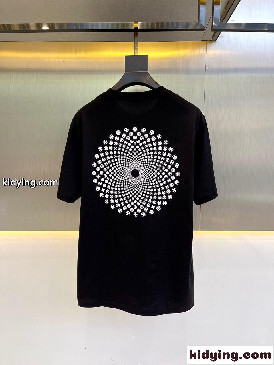 着心地いい コットン クロムハーツ Tシャツ コピー メンズ シンプル 着回し 半袖Tシャツ-3