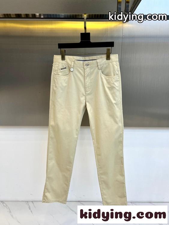シンプル 上品 チノパンツ バーバリー パンツ 偽物 上品 ズボン ベージュ-0
