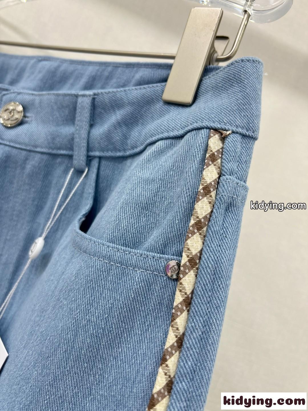 シャネル ジーンズ コピー レディース シンプル 合わせやすい デニムパンツ-4