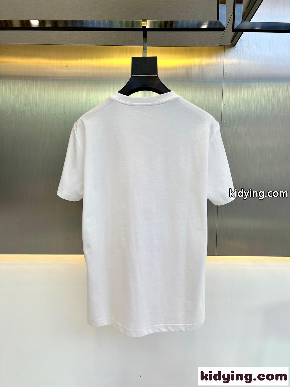 合わせやすい バルマン Tシャツ コピー 半袖 シンプル クルーネック コットン ホワイト-4