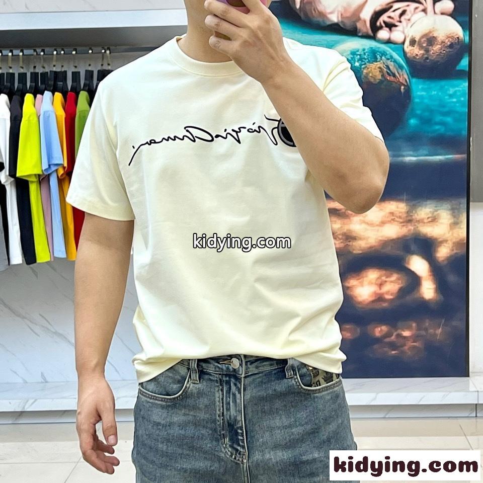 カジュアル ロゴ入り アルマーニ Tシャツ コピー 半袖Tシャツ ベージュ-2