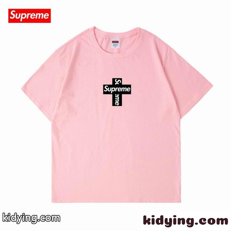 ユニセックス シュプリーム tシャツ コピー おしゃれ ベーシック ロゴ カジュアル ゆったり クルーネック 半袖 人気-7