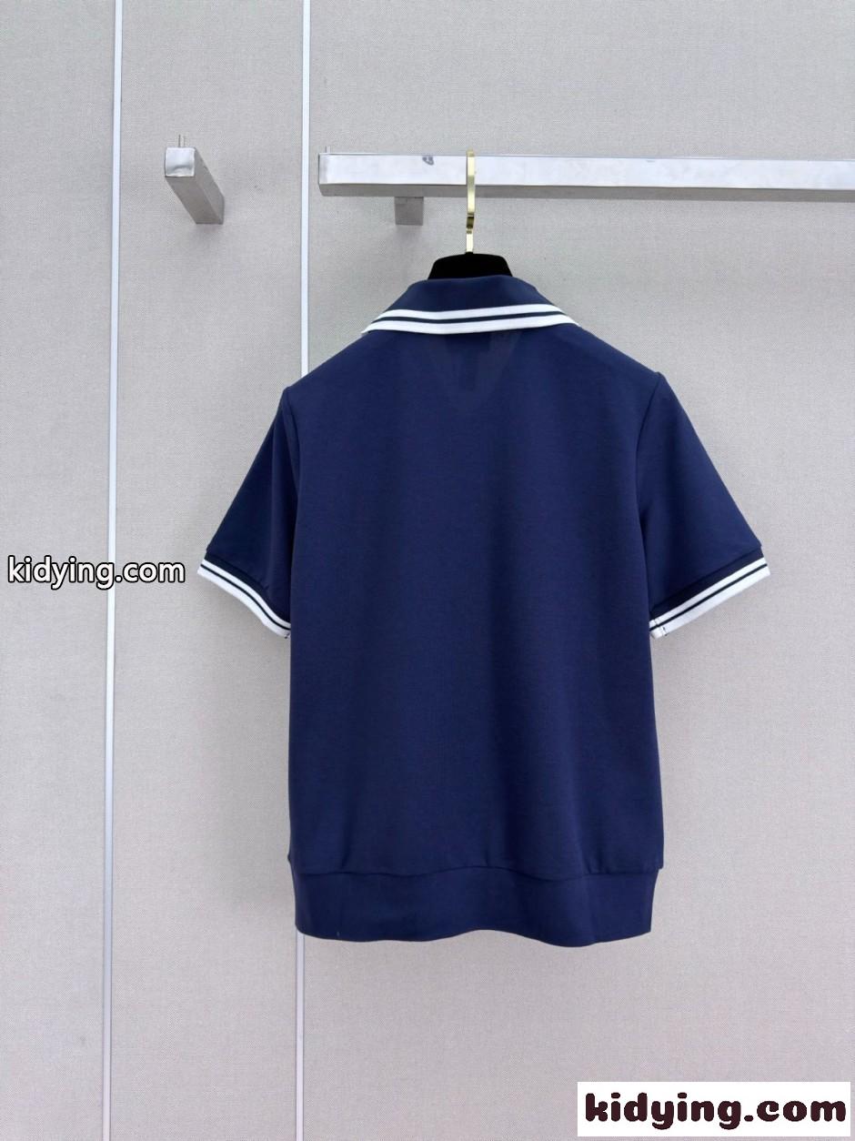 カジュアル 可愛い ポロベア コットン ポロシャツ ラルフローレン Tシャツ 偽物 ネイビー-2