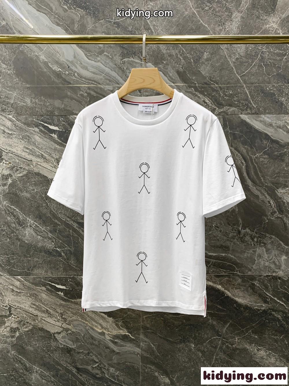 男女兼用 アイコン プリント クルーネック ドムブラウン tシャツ コピー 半袖 コットン-1