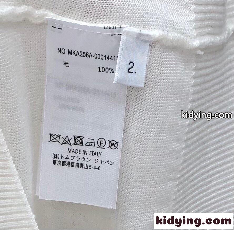 お洒落 カジュアル クルーネック 半袖トップス トムブラウン Tシャツ 偽物-3