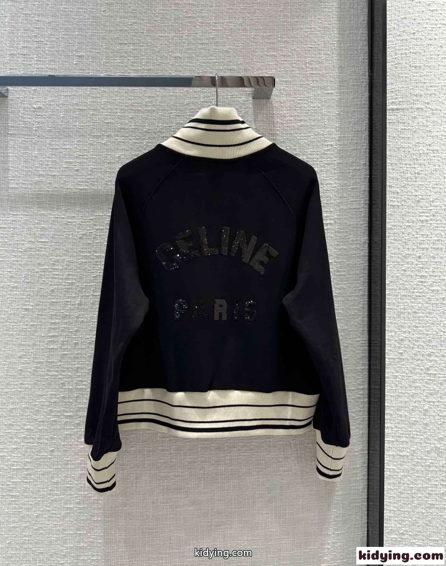 セリーヌ セットアップ コピー スポーツ ロゴパッチ カジュアル 上下 2点 セットアップ-3